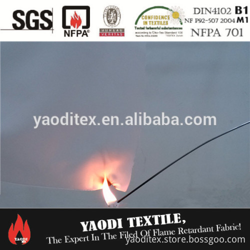 Flame retardant PU coated waterproof oxford fabric